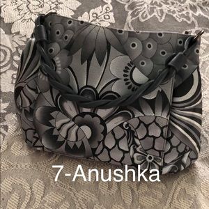 Anushka authentic black &white purse/handbag